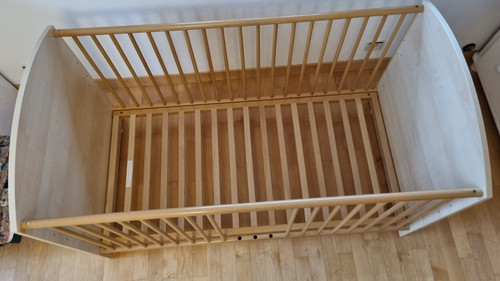 Babybett 140x70 buche massiv - babybett,