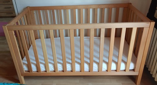 Kinder babybett massiv buche - kinder-/babybett,